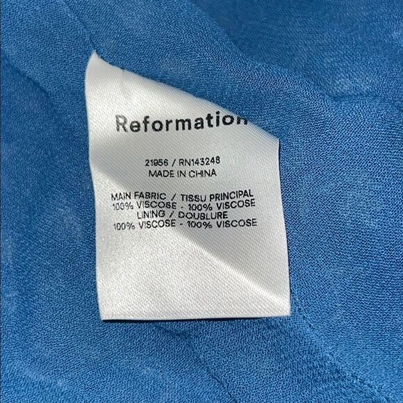 Reformation Blue Floral Nikita Dress in Marie - 0 - Picture 8 of 10